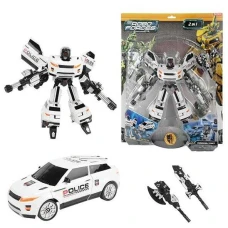 Toi-Toys Robot Transformabil in Masina SUV Roboforces 20 cm Toi-Toys TT30087Z, Alb