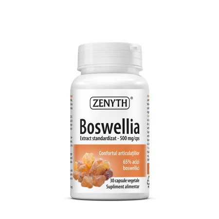 Boswellia 500mg Extract Standardizat, 30 capsule vegetale, Zenyth