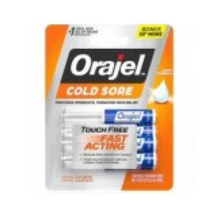 Set Fiole, Orajel, Cold Sore, Tratament Adjuvant in Tratamentul Durerii Cauzare de Herpes, 3.5ml, 6 buc