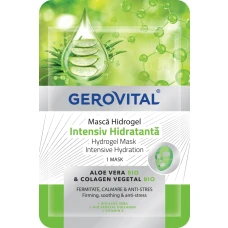 Masca hidratanta pentru fata Hidrogel Intensiv, 1 bucata, Gerovital