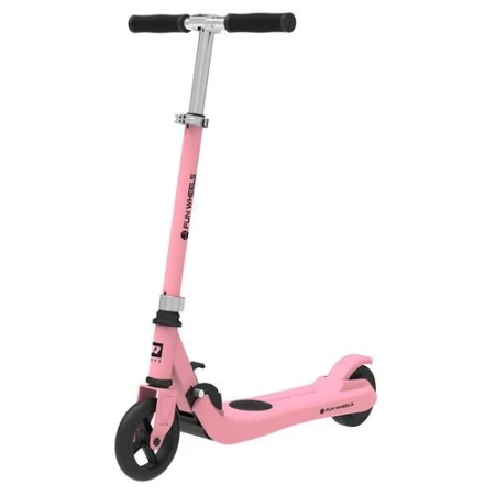 Trotineta electrica Fun Wheels R, Viteza maxima 12 Km/h, Autonomie 6Km, Motor 100W, IP54, roti 5.5inch (Roz)