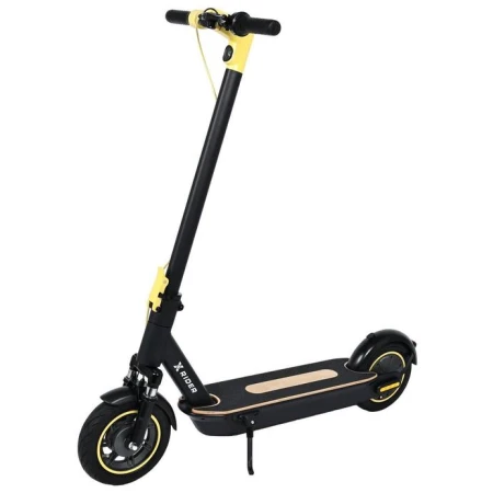 Trotineta electrica Xrider Xrider M10me, roti 10inch, motor 1000W, autonomie maxima 65km, viteza 35km/h, baterie 12Ah (Negru/Galben)
