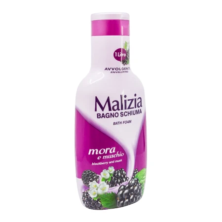 Spuma de baie cu mure si mosc, 1000ml, Malizia