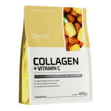 Colagen + Vitamina C cu aroma de ananas, 400g, OstroVit