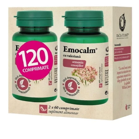 Pachet Emocalm 1+1, 60capsule, Dacia Plant