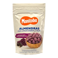 Migdale cu ciocolata si acai, 110g, Manitoba