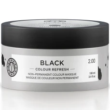 Masca pentru par coloranta Colour Refresh Black, 100ml, Maria Nila