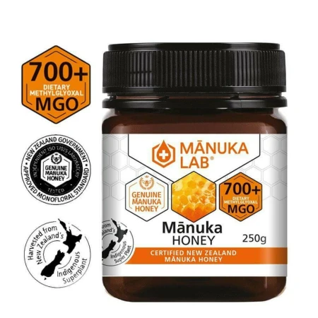 Miere de Manuka MANUKA LAB, MGO 700+ Noua Zeelanda, 250 g, naturala