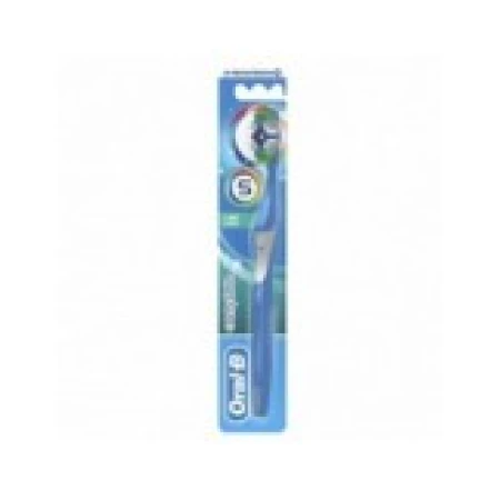 Periuta de Dinti, Oral-B, 5 Way Clean, Complete, Multi-Protectie, Medium, Culoare Bleu
