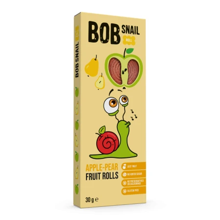Rulou din mere si pere, 30g, Bob Snail