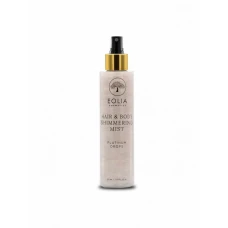 Spray Hidratant pentru Par si Corp cu Sclipici Fin Argintiu si Aroma de Orhidee, 150 ml, Eolia Cosmetics
