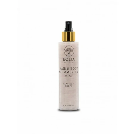 Spray Hidratant pentru Par si Corp cu Sclipici Fin Argintiu si Aroma de Orhidee, 150 ml, Eolia Cosmetics
