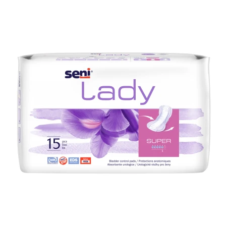Absorbante pentru incontinenta urinara Lady Super, 15 bucati, Seni
