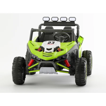 UTV electric pentru copii, Kinderauto Arrow Dune-Buggy, 300W, 24V, 2 locuri, echipare premium, verde