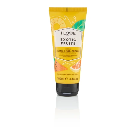Crema de maini si unghii Exotic Fruits, 100ml, I Love Cosmetics