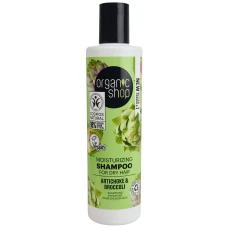 Sampon pentru par degradat cu anghinare si broccoli, 280ml, Organic Shop