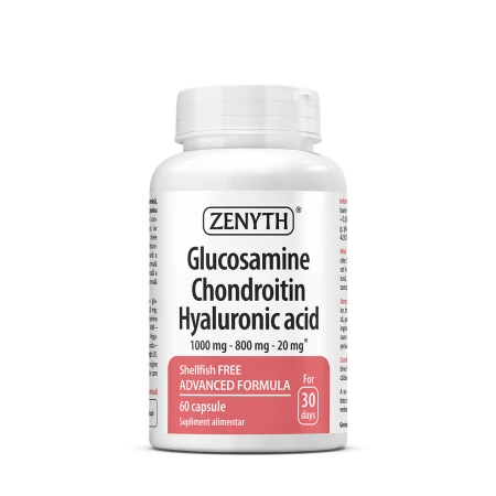 Glucosamine Chondroitin Hyaluronic Acid, 60 capsule, Zenyth