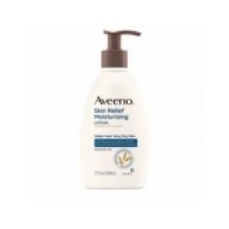 Lotiune de Corp, Aveeno, Skin Relief, cu Ovaz Coloidal si Unt de Shea, Hidratare impotriva Mancarimii Pielii, Efect 48h, 354ml