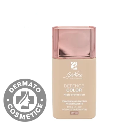 Fond de ten SPF 30 anti-lumina albastra si poluare 306 Cannelle Defence Color High Protection, 30ml, Bionike