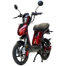Samus Scuter electric, fara permis, Samus Chicago-18T800-48V26-Red, viteza maxima 25 km/h, autonomie 90 km, motor 800 W, acumulator 48 V 26 Ah, sarcina maxima 152 kg, afisaj LCD color, jante aluminiu, Rosu