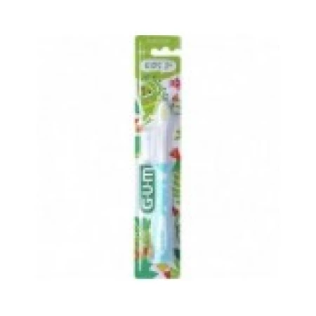 Periuta de Dinti pentru Copii, Gum, Kids, 2+ Ani, Maner Ergonomic, Culoare Albastra
