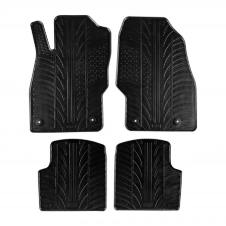 Covorase auto negre din cauciuc pentru OPEL Corsa D 2006 -2014 Gledring