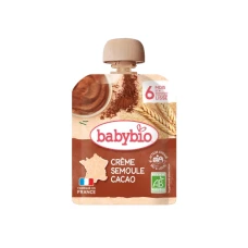 Desert crema din gris si cacao Bio, 85g, BabyBio
