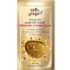 Masca exfolianta si hidratanta Galaxy Shine Like A Golden Queen, 12ml, Selfie Project