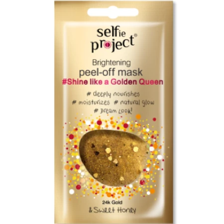 Masca exfolianta si hidratanta Galaxy Shine Like A Golden Queen, 12ml, Selfie Project