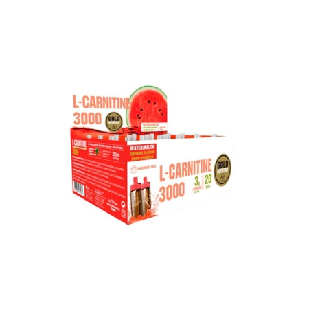 L-Carnitina 3000mg cu aroma de pepene rosu, 20 doze, Gold Nutrition