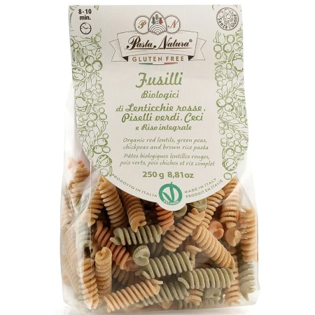 Fusilli tricolore bio 250g Pasta Natura