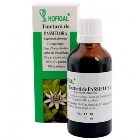 Tinctura de passiflora, 50mililitri, Hofigal