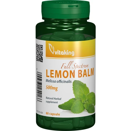 Roinita Lemon Balm 500mg, 60 capsule, Vitaking