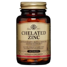 Zinc Chelat (Chelated) 22mg Solgar 100 tablete