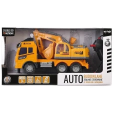 Artyk Excavator cu telecomanda, Artyk, Plastic, 27 cm, Multicolor