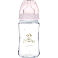 Biberon roz anticolici cu gat larg PP EasyStart Royal Baby, 240ml, Canpol babies