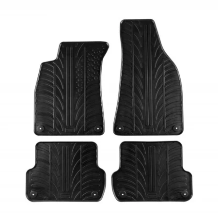 Covorase auto negre din cauciuc pentru AUDI A4 B6/B7 (8E/8H) 2001-2007; SEAT Exeo 2009 - prezent Gledring