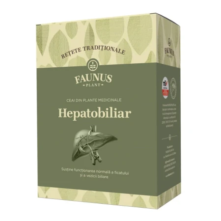 Ceai hepatobiliar pentru ficat gras Retete Traditionale, 180g, Faunus Plant