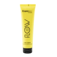 Crema pentru bucle cu ulei de avocado colagen si aloe Flow 3D, 150ml, Stapiz