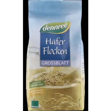 Fulgi de ovaz mari bio 500g Dennree
