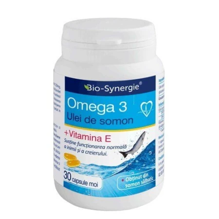 Omega 3 ulei somon, 30cps, Bio Synergie