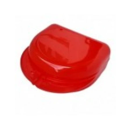 Cutie Depozitare, Zamo®, pentru Proteza, Aparat Dentar, Lucrari Dentare, Marime M, Culoare Rosie