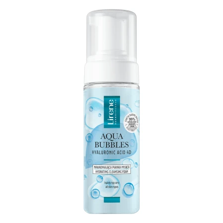 Spuma pentru curatare faciala cu acid hialuronic Aqua Bubbles, 150ml, Lirene