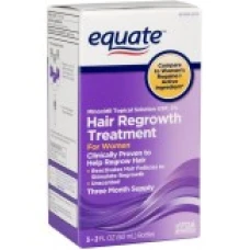 Solutie 3 Luni, Equate, Minoxidil, 2%, Tratament Impotriva Caderii Parului, 3x 60ml