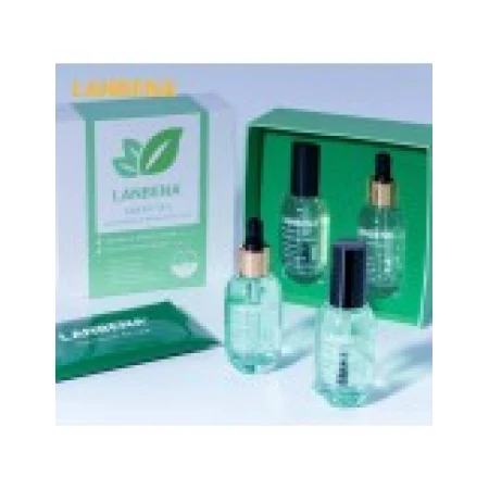 Set Curatare Pori, LANBENA, 3-in-1, Curatare Profunda, pentru Puncte Negre, Pori, Efect Netezire, cu Ceai Verde, 17ml