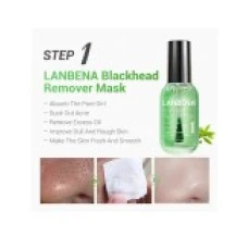 Set Curatare Pori, LANBENA, 3-in-1, Curatare Profunda, pentru Puncte Negre, Pori, Efect Netezire, cu Ceai Verde, 17ml