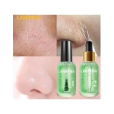 Set Curatare Pori, LANBENA, 3-in-1, Curatare Profunda, pentru Puncte Negre, Pori, Efect Netezire, cu Ceai Verde, 17ml