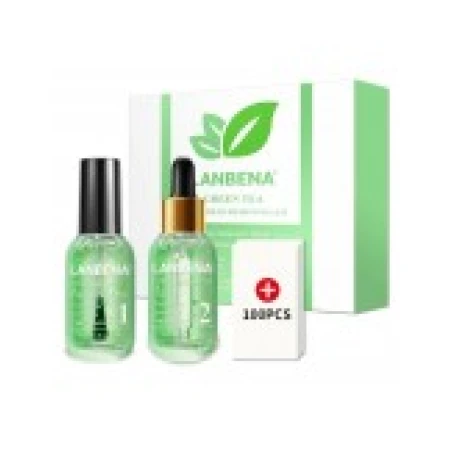 Set Curatare Pori, LANBENA, 3-in-1, Curatare Profunda, pentru Puncte Negre, Pori, Efect Netezire, cu Ceai Verde, 17ml