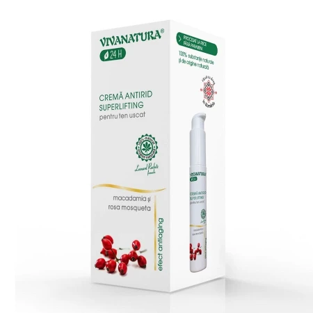 Crema antirid superlifting ten uscat, 45mililitri, Vivanatura