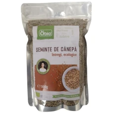 Seminte de canepa intregi bio 500g Obio